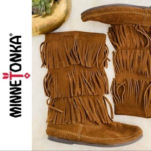 Minnetonka Fringe Booties